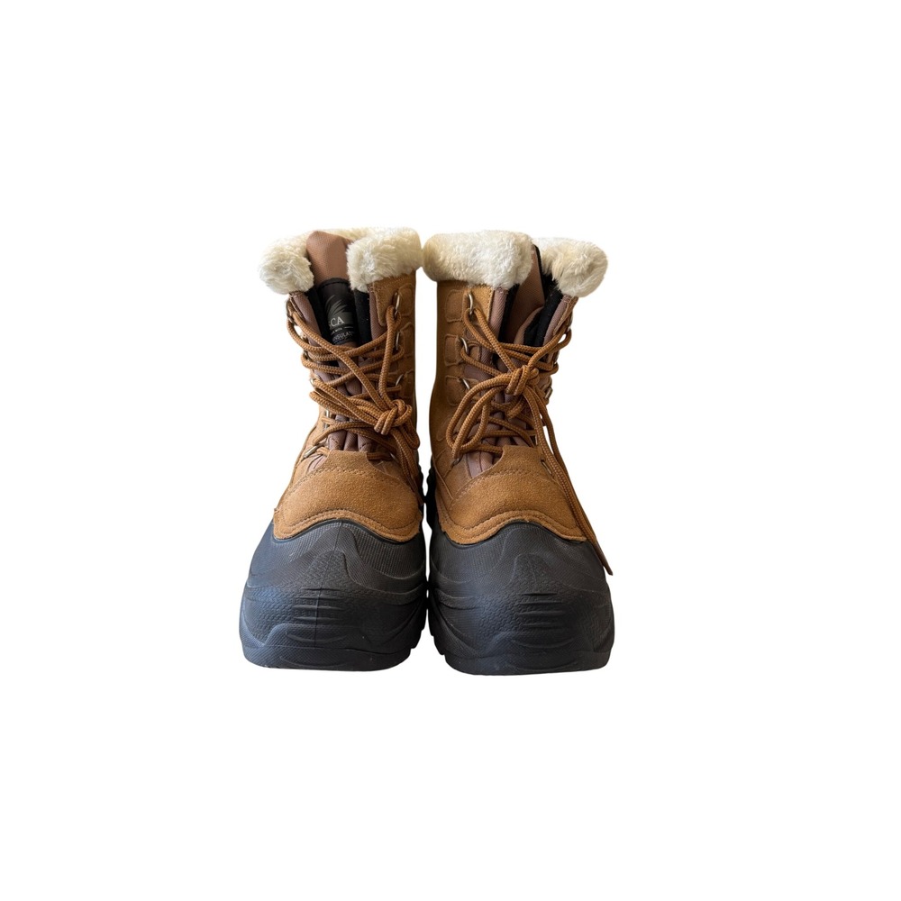 Itasca Mens Thinsulate Insulated Winter Snow Boots Buff Tan Brown Size 8